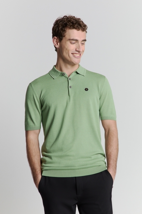 NO-EXCESS pullover short sleeve polo button s